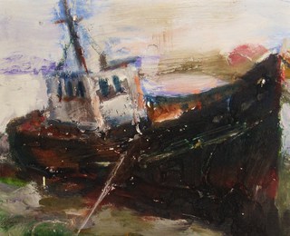 Old boat,22x16cm.
SOLD