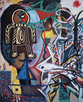 Life Journey.120x90cm.Mixed media.