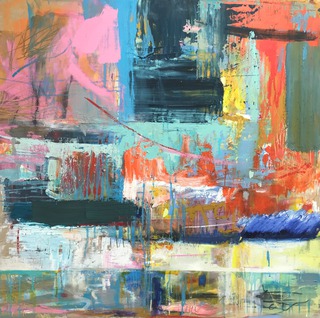 Gott Bay,Tiree- Oil on wood,90x90 cm.Sold.