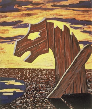 Hungarian horse 4.120x90cm.Mixed media on paper.Sold.