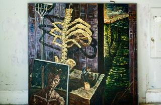 Interior.7x7ft.Oil on canvas.