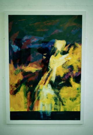 Big sky over the Atlantic,Eire.5x4ft.Acrylic on paper.
