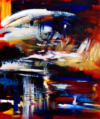 Kerry headland,Eire.110x90cm.Acrylic on paper.Sold.
