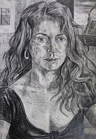 Pamela,pencil on paper.